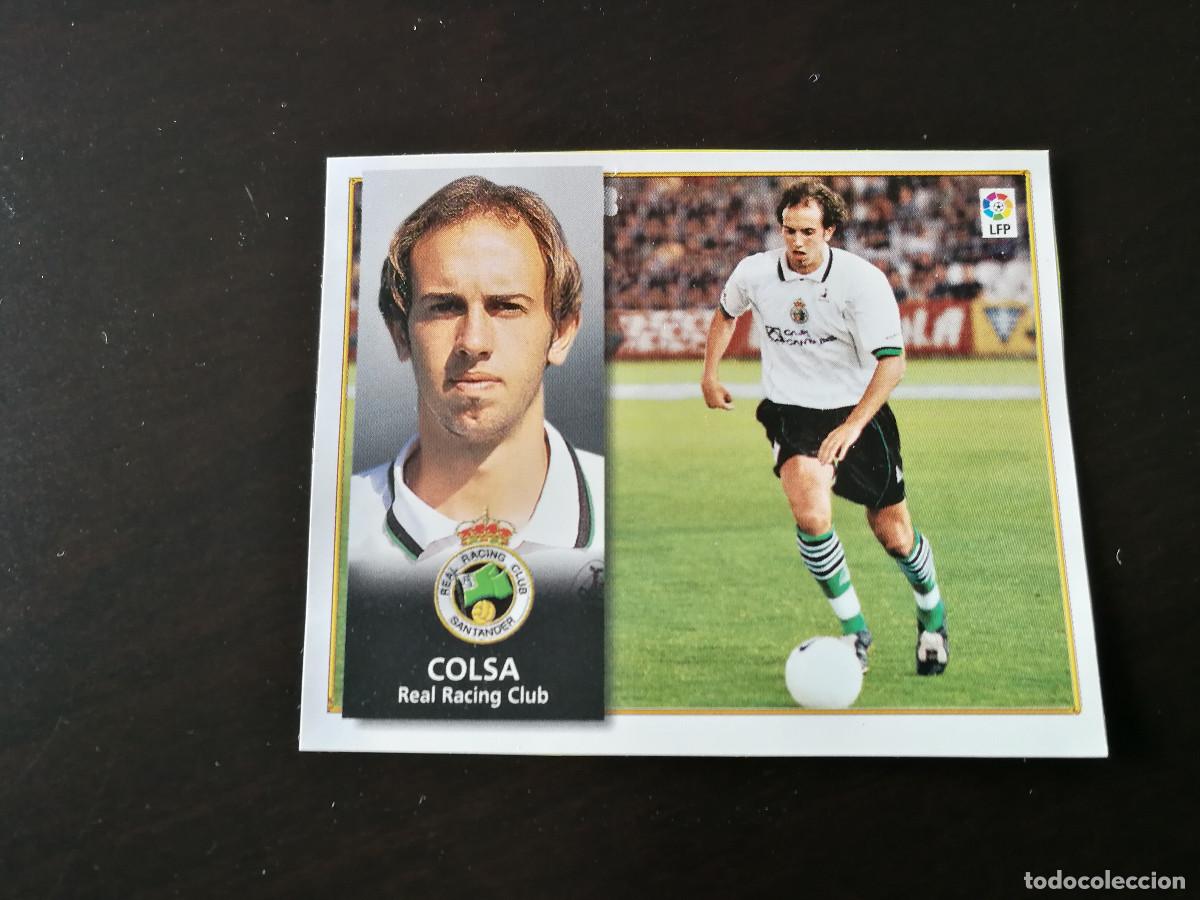 Figurine di Calcio: Colsa Coloca Racing de Santander Editorial Este 98/99, 1998-1999, despegado