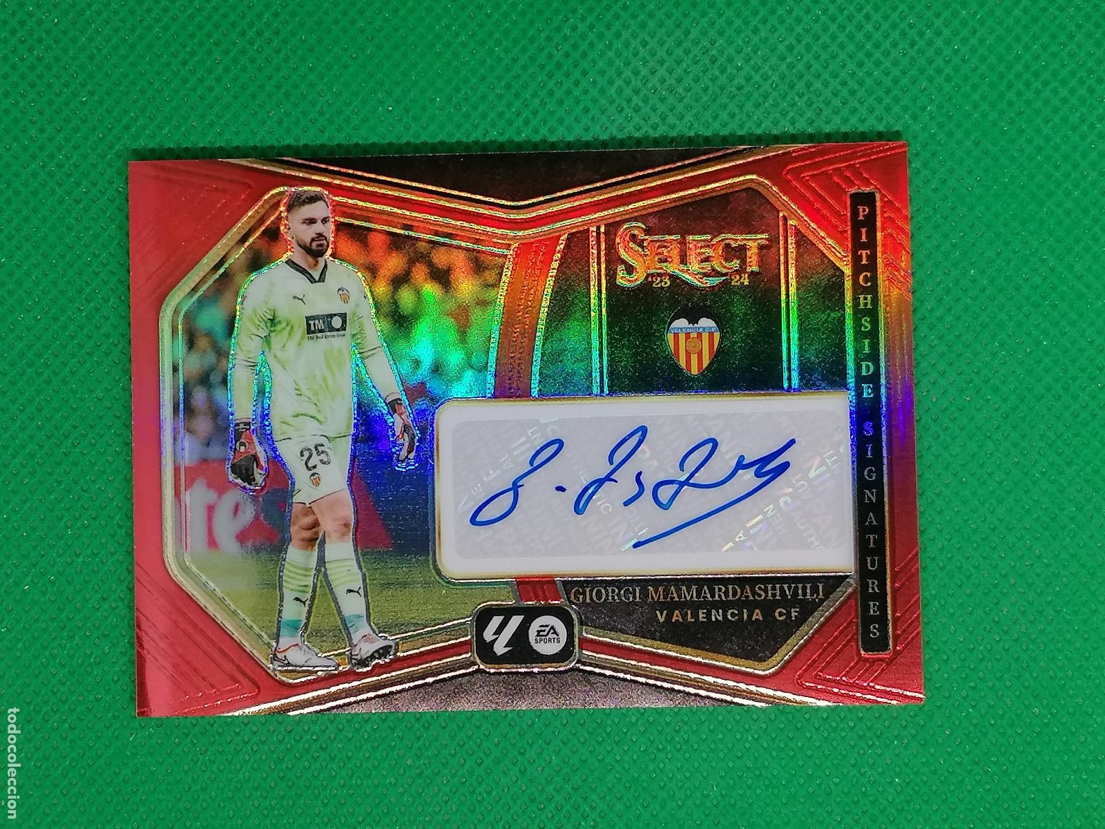 Cromos de Futebol: GIORGI MAMARDASHVILI VALENCIA AUTO FIRMA AUTOGRAFO ⚽ PANINI LALIGA SELECT PRIZM 23 24 2025 2026 ⚽