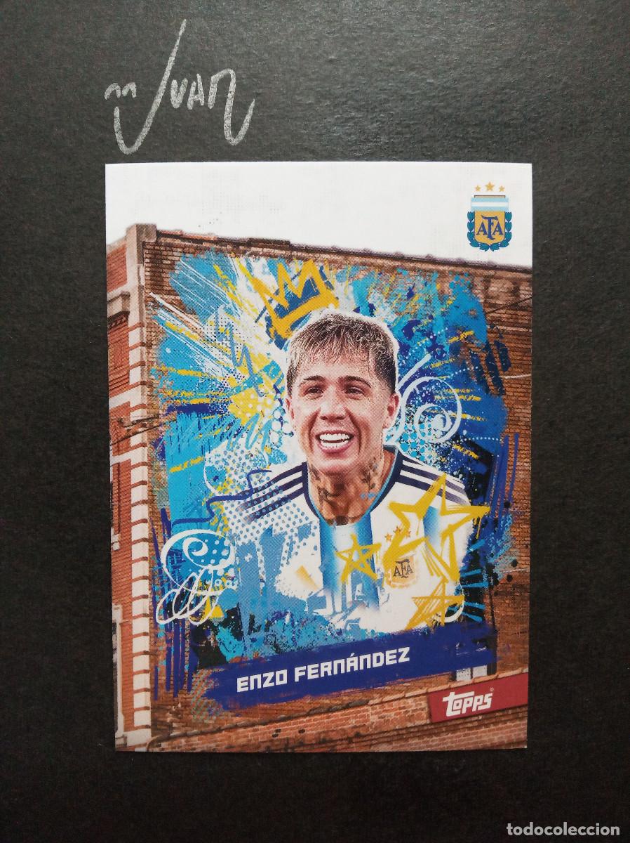 Cromos de f&uacute;tbol: N&ordm; 27 BLOCK ENZO FERNANDEZ CHELSEA FC ⚽ TOPPS &reg; TEAM SET ARGENTINA FIFA WORLD CUP 2026 26 NUEVO