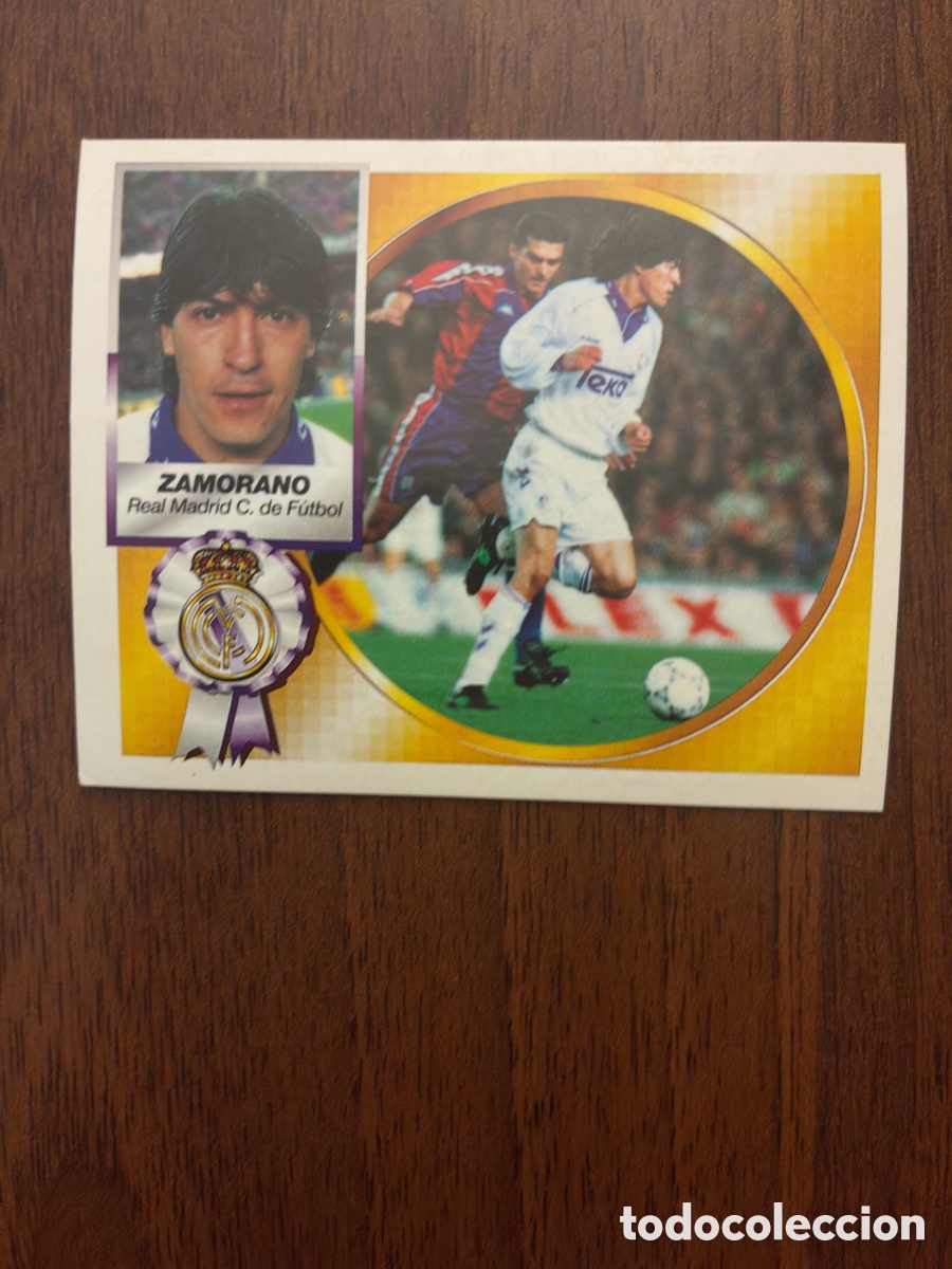 Fu&szlig;ball-Sticker: Cromo Iv&aacute;n Zamorano (Coloca Butrague&ntilde;o) - Real Madrid - Liga 94-95 - Edic. Este (Nunca Pegado)