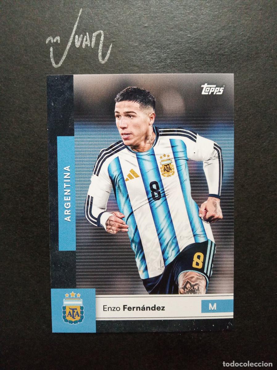 Cromos de f&uacute;tbol: N&ordm; 10 BASE CARD ENZO FERNANDEZ CHELSEA FC ⚽ TOPPS &reg; TEAM SET ARGENTINA FIFA WORLD CUP 2026 26 NUEVO