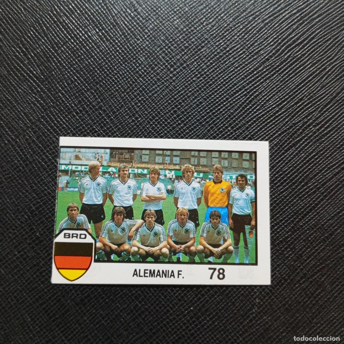 Cromos de f&uacute;tbol: 78 ALINEACION ALEMANIA BARNA MEXICO MUNDIAL 1986 CROMO FUTBOL 86 - SIN PEGAR - A106 PG100