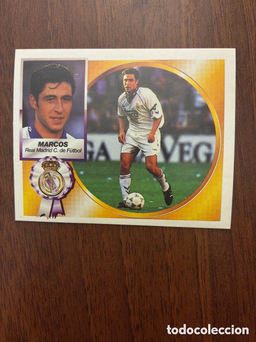 Fu&szlig;ball-Sticker: Cromo Alberto Marcos - Real Madrid - Liga 94-95 - Ediciones Este (Nunca Pegado / Impecable)