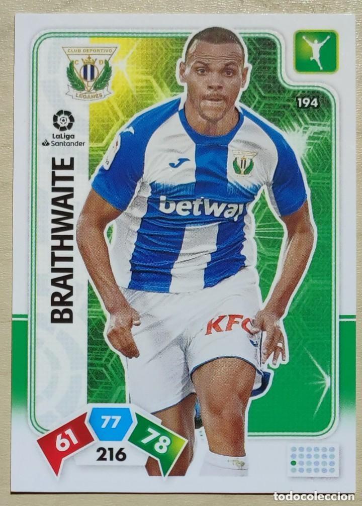 Cromos de f&uacute;tbol: 194 BRAITHWAITE CD LEGANES FICHA ALBUM ADRENALYN XL 2019 2020 19 20