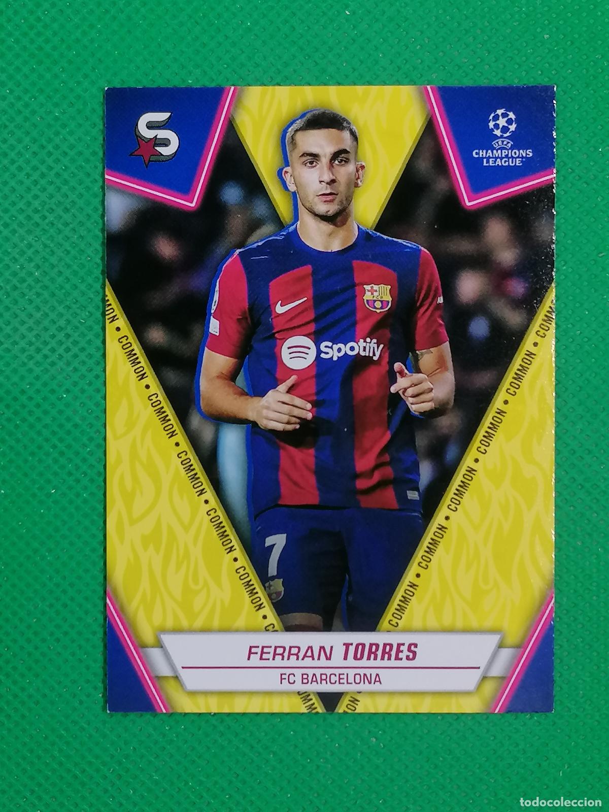 Cromos de f&uacute;tbol: 53 FERRAN TORRES BARCELONA COMMON VARIACION ⚽ TOPPS SUPERSTARS 23 24 2023 2024 ⚽