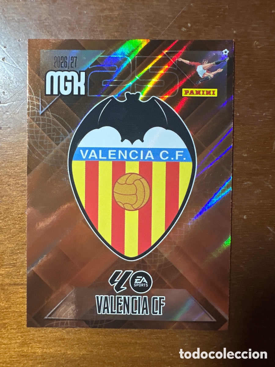 Cromos de f&uacute;tbol: 343 ESCUDO VALENCIA MEGACRACKS 2026 2027 (MGK 26 27)