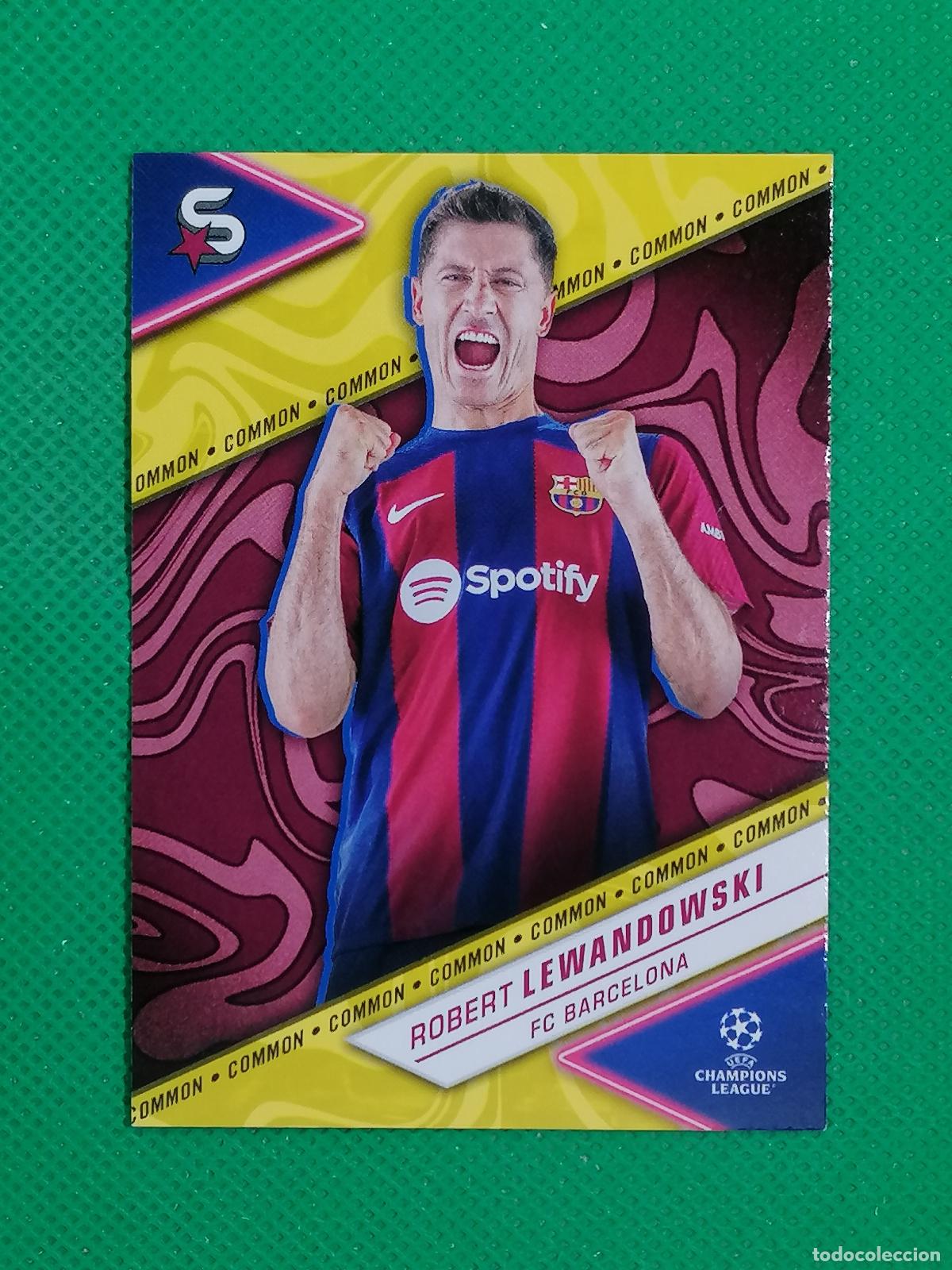 Fu&szlig;ball-Sticker: 46 ROBERT LEWANDOWSKI BARCELONA COMMON ⚽ TOPPS SUPERSTARS 23 24 2023 2024 ⚽