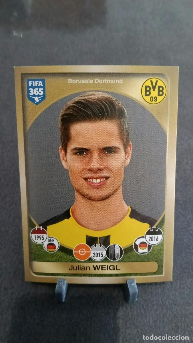 Cromos de Futebol: Weigl 321 Borussia Dormund 2016 2017 Fifa 365 Sin Pegar