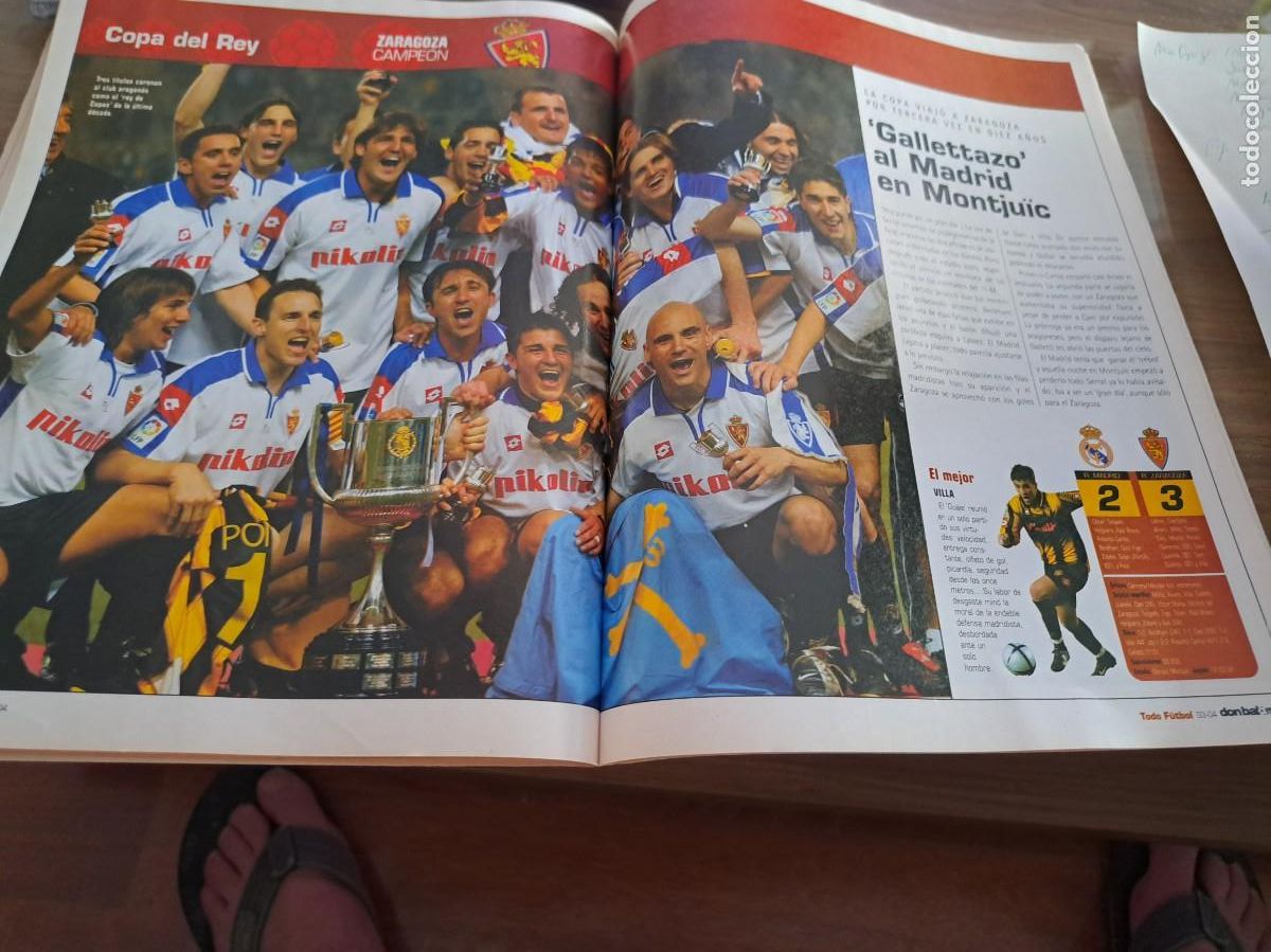 Cromos de Futebol: Foto del Real Zaragoza. Campe&oacute;n de Copa 2004