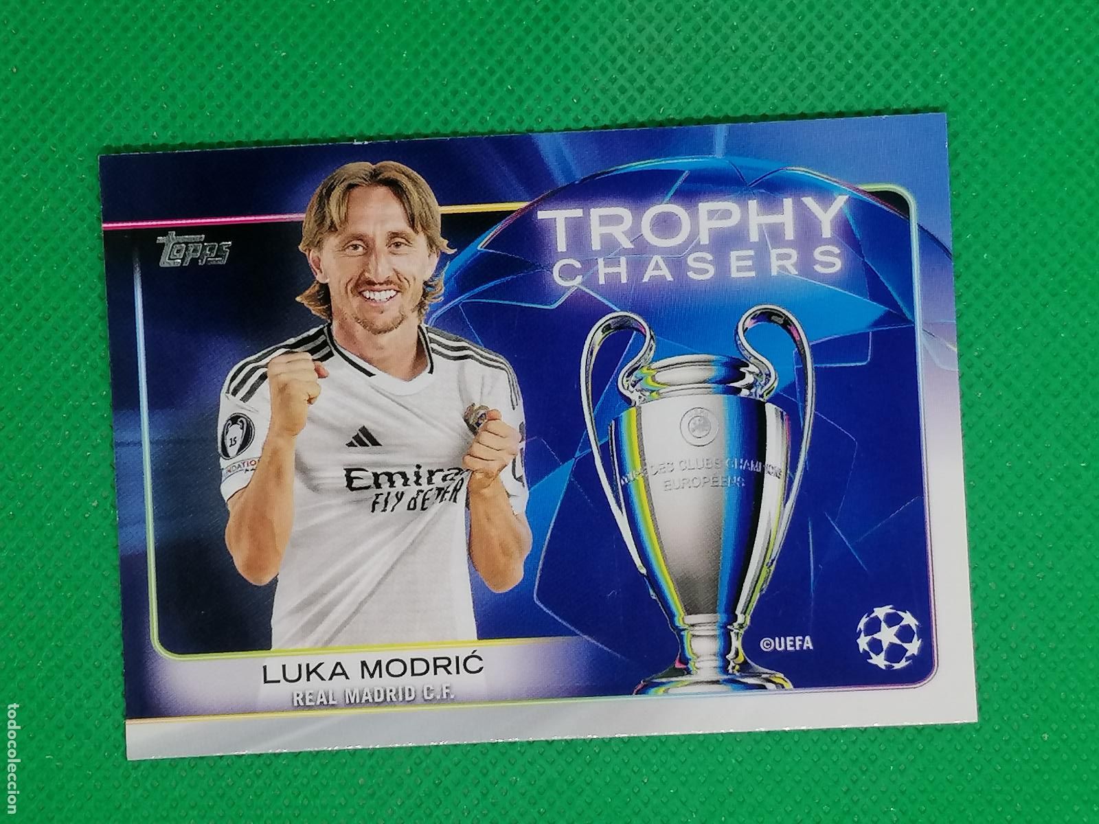 Football Stickers: RF-19 LUKA MODRIC REAL MADRID TROPHY CHASERS ⚽ TOPPS SUPERSTARS 24 25 2024 2025 ⚽