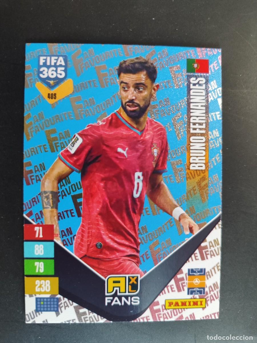 Cromos de f&uacute;tbol: ADRENALYN FIFA 365 2027 CARD PARALELA BLUE BRUNO FERNANDES PORTUGAL # 409 PANINI