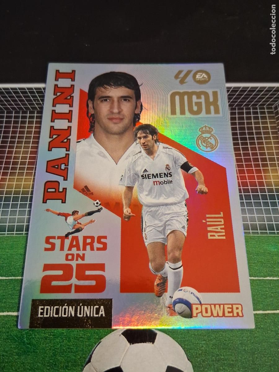 Cromos de f&uacute;tbol: RAUL 426P REAL MADRID STARS ON 25 EDICION UNICA POWER CROMO MEGACRACKS LIGA FUTBOL 2026 2027 26 27