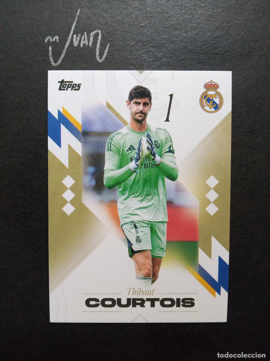 Cromos de f&uacute;tbol: N&ordm; 1 COURTOIS BELGICA ⚽ TOPPS &reg; LOS BLANCOS CHAMPIONS REAL MADRID 2025 2026 LIGA 25 26 NUEVO