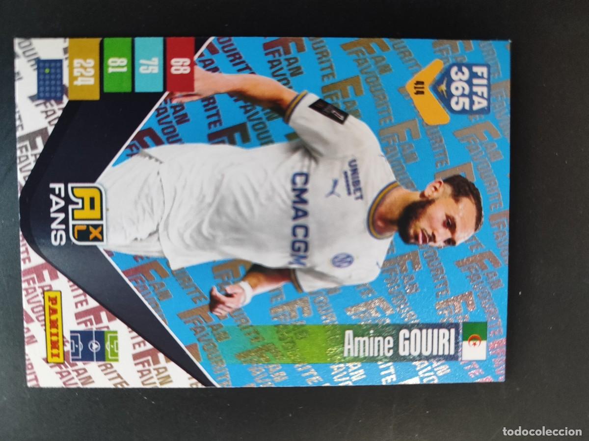 Cromos de f&uacute;tbol: ADRENALYN FIFA 365 2027 CARD PARALELA BLUE GOUIRI MARSELLA # 414 PANINI