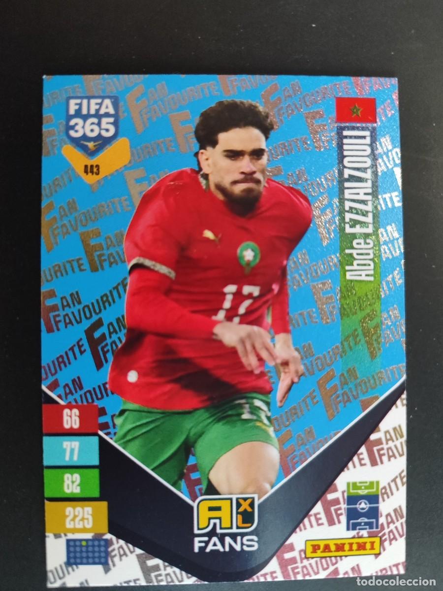Cromos de f&uacute;tbol: ADRENALYN FIFA 365 2027 CARD PARALELA BLUE ABDE MARRUECOS # 443 PANINI