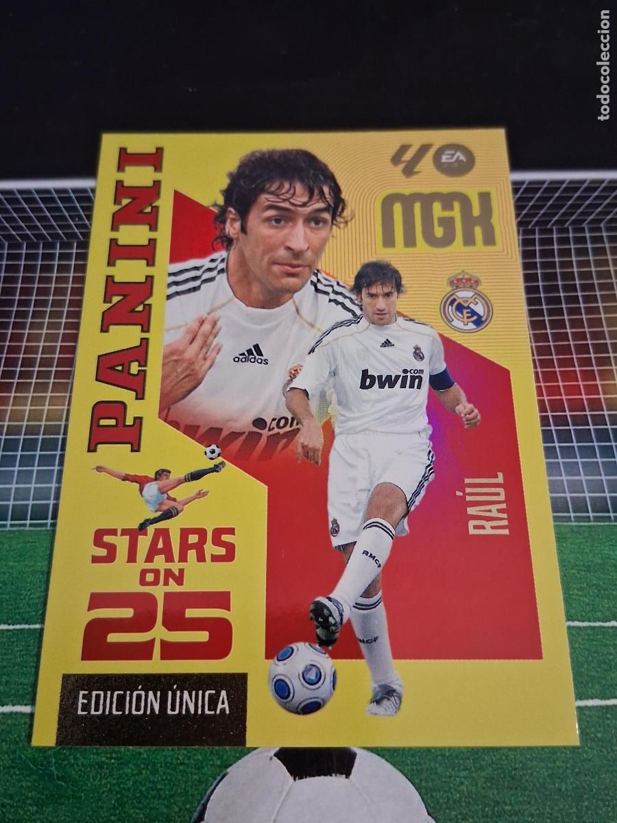 Cromos de f&uacute;tbol: RAUL 426 REAL MADRID STARS ON 25 EDICION UNICA POWER CROMO MEGACRACKS LIGA FUTBOL 2026 2027 26 27