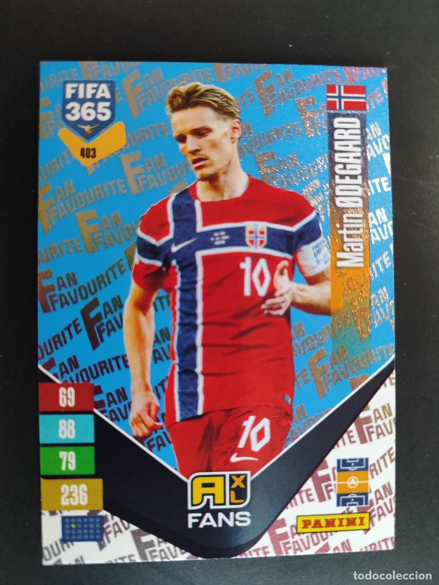 Cromos de f&uacute;tbol: ADRENALYN FIFA 365 2027 CARD PARALELA BLUE ODEGAARD NORUEGA # 403 PANINI
