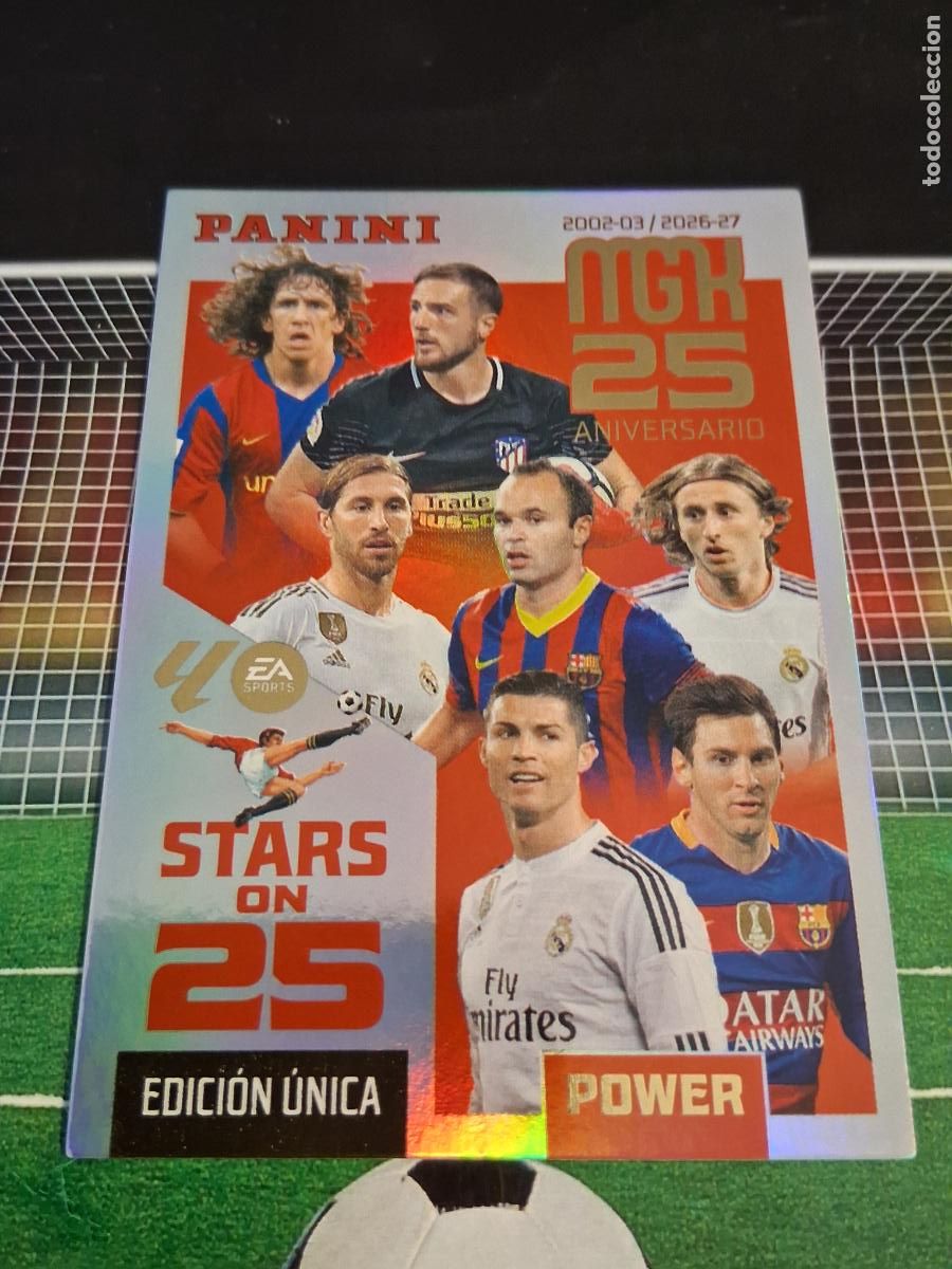 Cromos de f&uacute;tbol: 25 ANIVERSARIO 425P EDICION UNICA POWER CROMO MEGACRACKS LIGA FUTBOL 2026 2027 26 27