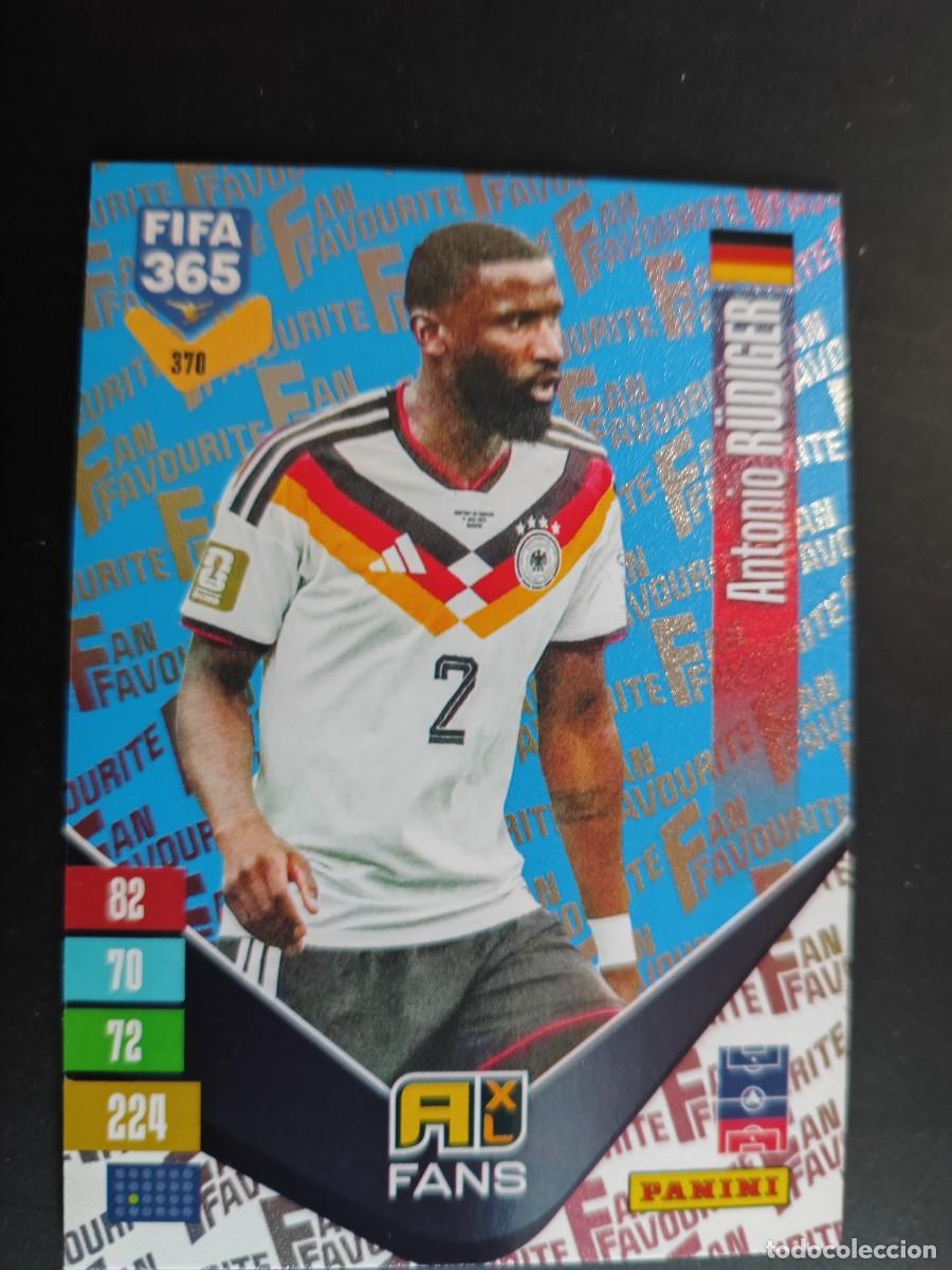 Cromos de f&uacute;tbol: ADRENALYN FIFA 365 2027 CARD PARALELA BLUE RUDIGER ALEMANIA # 378 PANINI