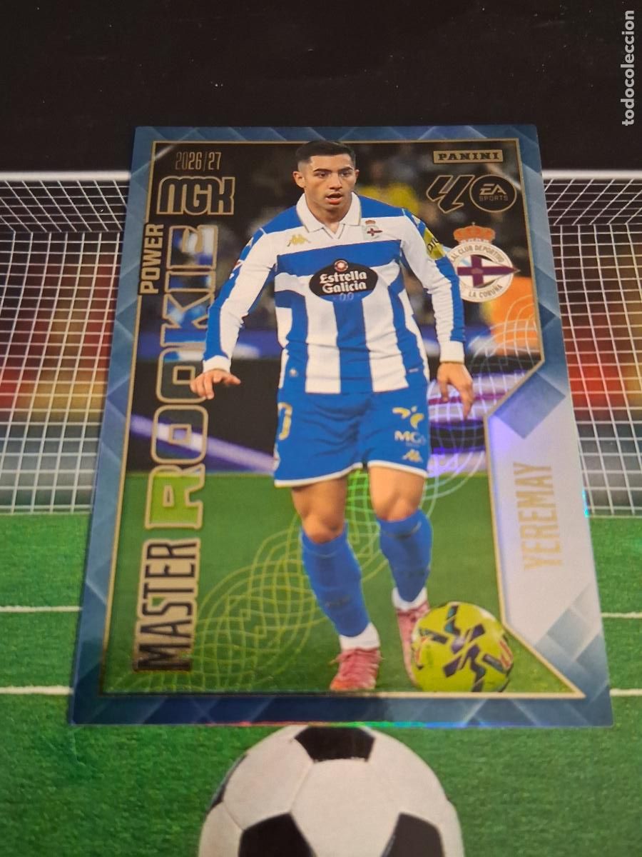 Fu&szlig;ball-Sticker: YEREMAY 423P DEPORTIVO CORU&Ntilde;A MASTER ROOKIE POWER CROMO MEGACRACKS LIGA FUTBOL 2026 2027 26 27