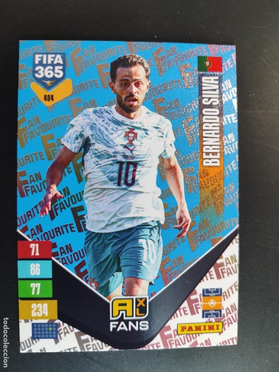Cromos de f&uacute;tbol: ADRENALYN FIFA 365 2027 CARD PARALELA BERNARDO SILVA PORTUGAL # 404 PANINI