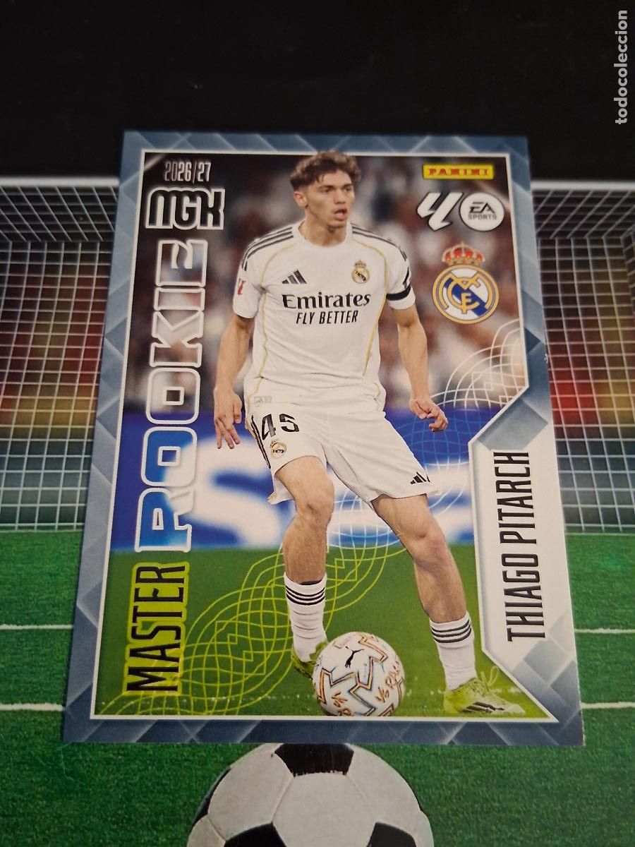 Cromos de f&uacute;tbol: THIAGO PITARCH 419 REAL MADRID MASTER ROOKIE POWER CROMO MEGACRACKS LIGA FUTBOL 2026 2027 26 27