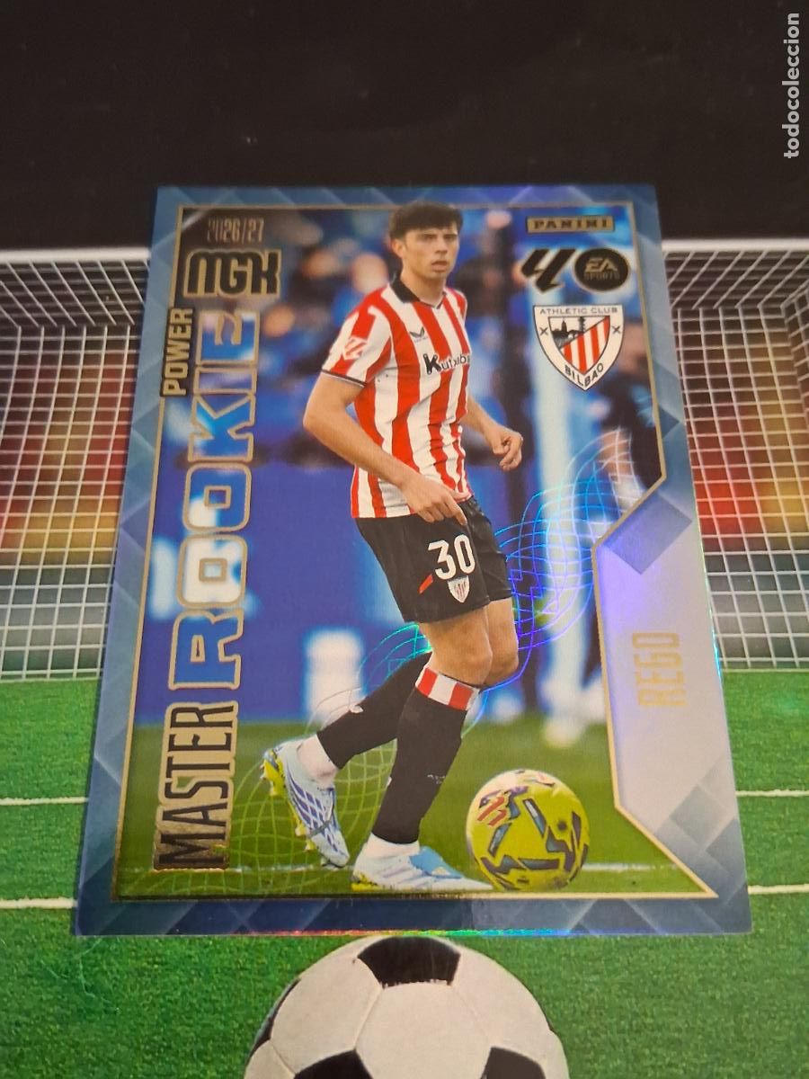 Cromos de f&uacute;tbol: REGO 418P ATHLETIC DE BILBAO EDICION UNICA POWER CROMO MEGACRACKS LIGA FUTBOL 2026 2027 26 27