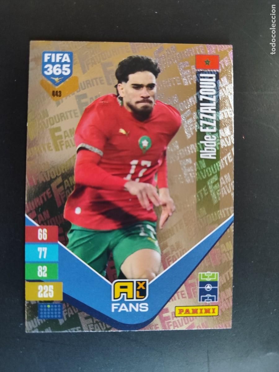 Cromos de f&uacute;tbol: ADRENALYN FIFA 365 2027 CARD FANS ABDE MARRUECOS # 443 PANINI