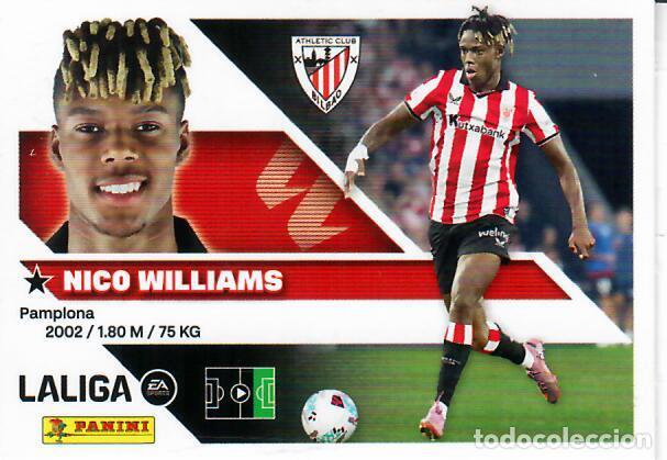 Cromos de f&uacute;tbol: CROMO PANINI LIGA ESTE 26 27 - N&ordm; 18 - NICO WILLIAMS - ATHLETIC DE BILBAO