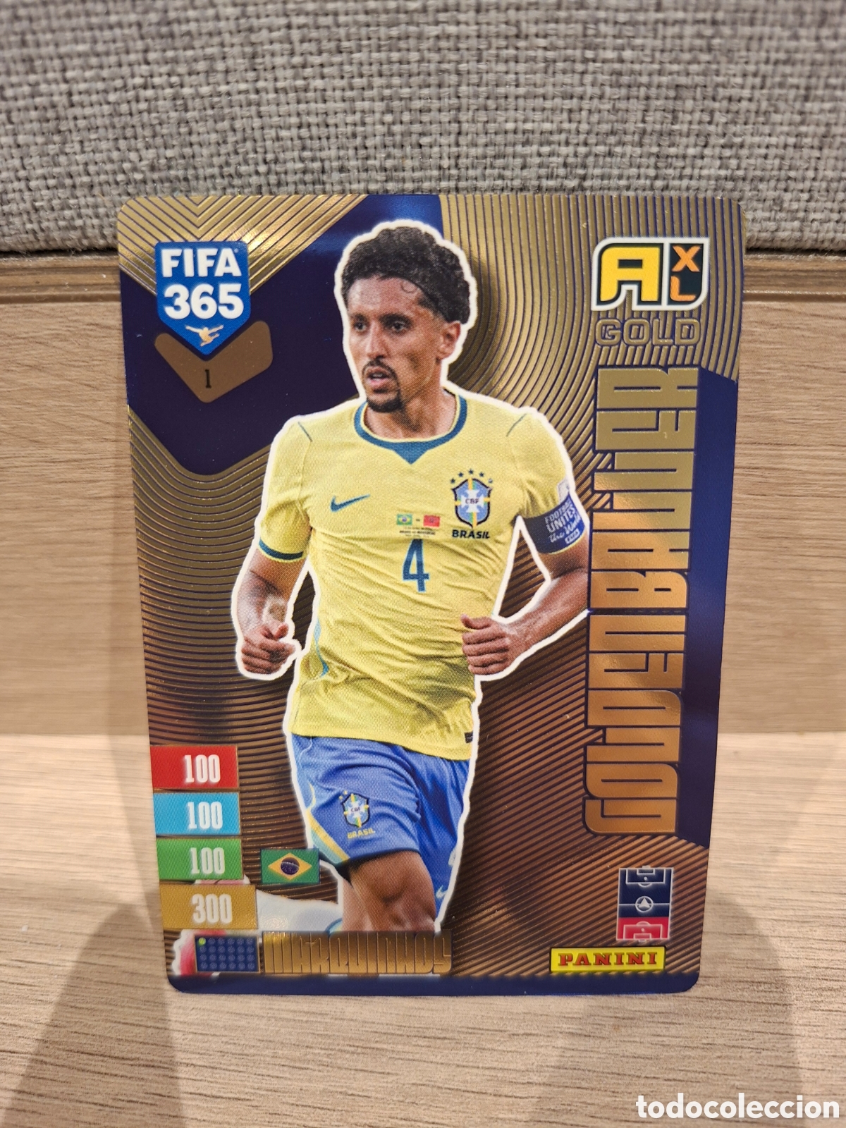 Cromos de f&uacute;tbol: Marquinhos Golden baller FIFA 365 2027