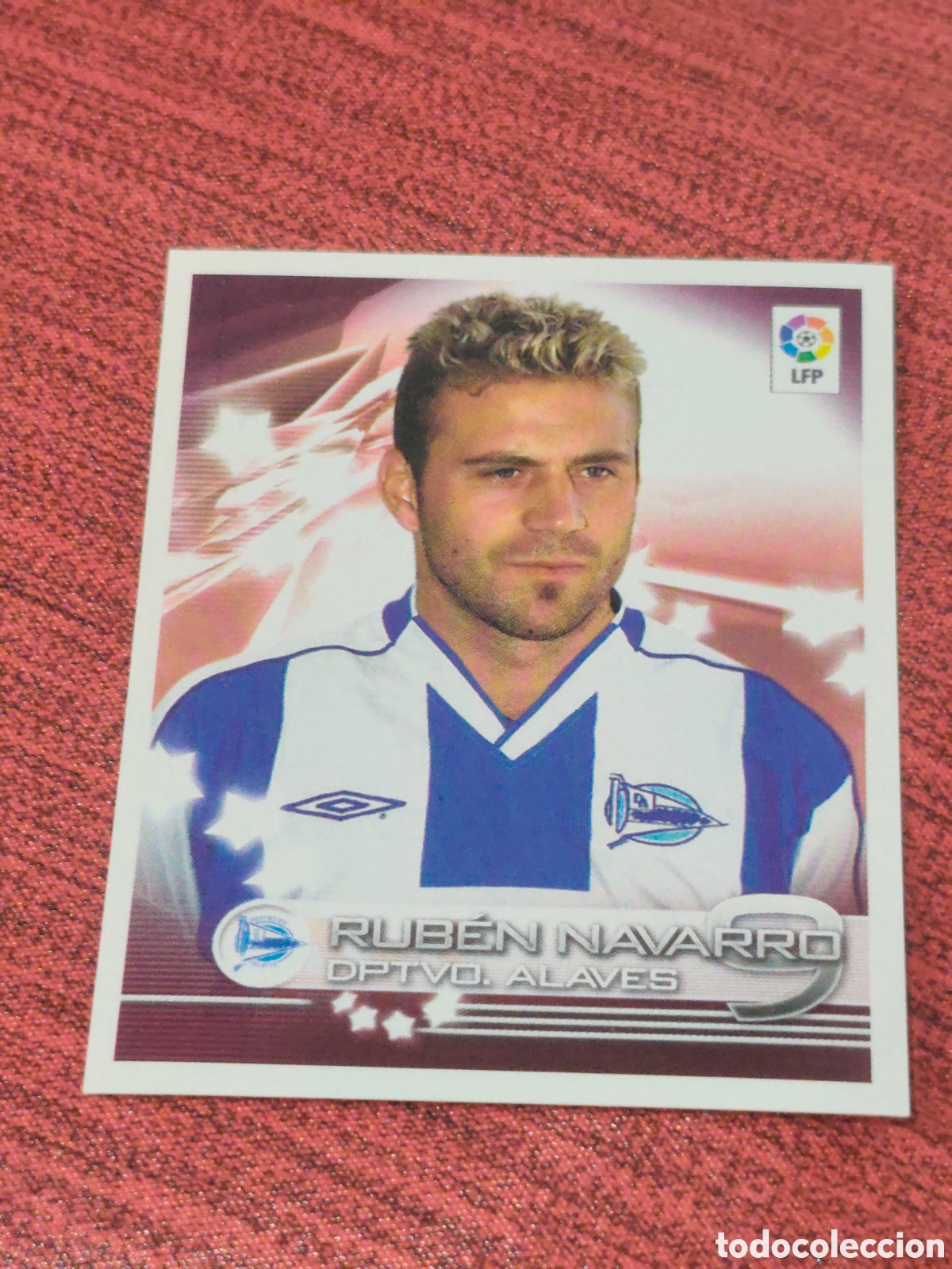 Cromos de f&uacute;tbol: 62 RUB&Eacute;N NAVARRO ALAV&Eacute;S SUPERLIGA DE ESTRELLAS 2002 2003
