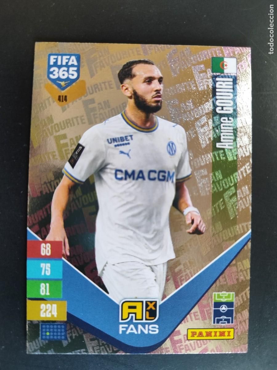 Cromos de f&uacute;tbol: ADRENALYN FIFA 365 2027 CARD FANS GOUIRI MARSELLA # 414 PANINI