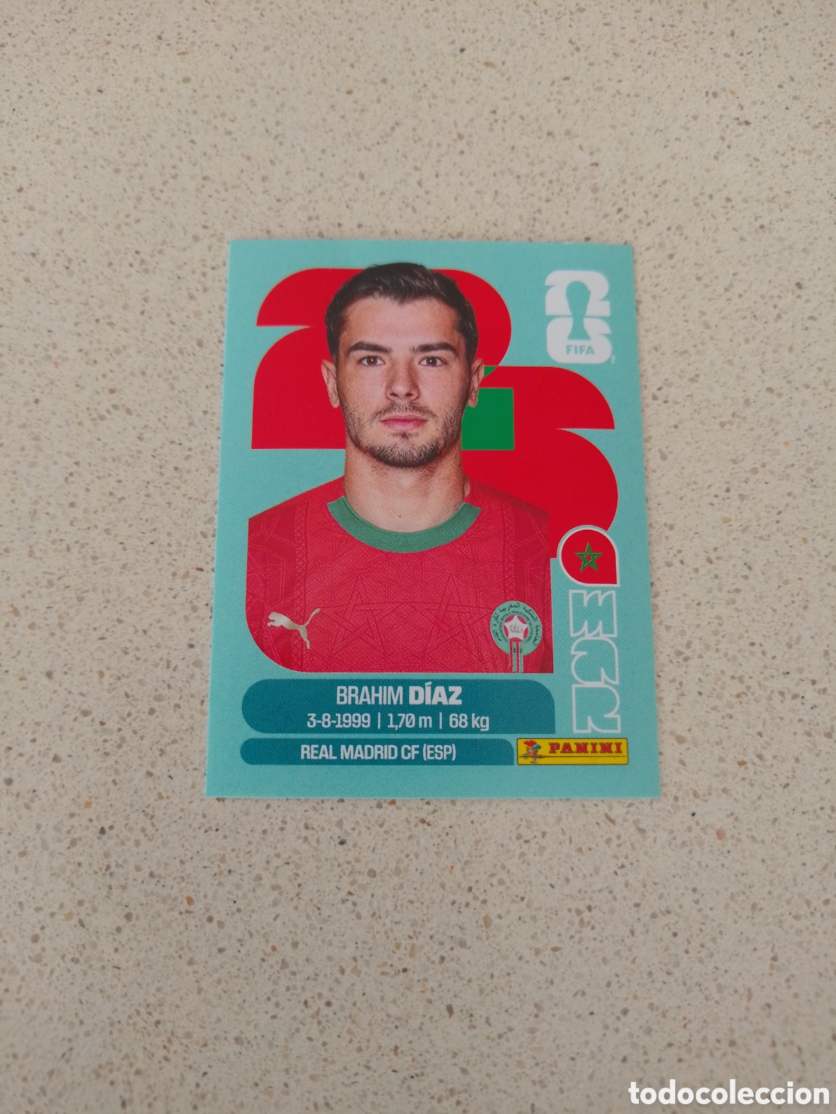 Cromos de f&uacute;tbol: CROMO NUMERO 19 BRAHIM DIAZ MARRUECOS. MUNDIAL 2026. PANINI