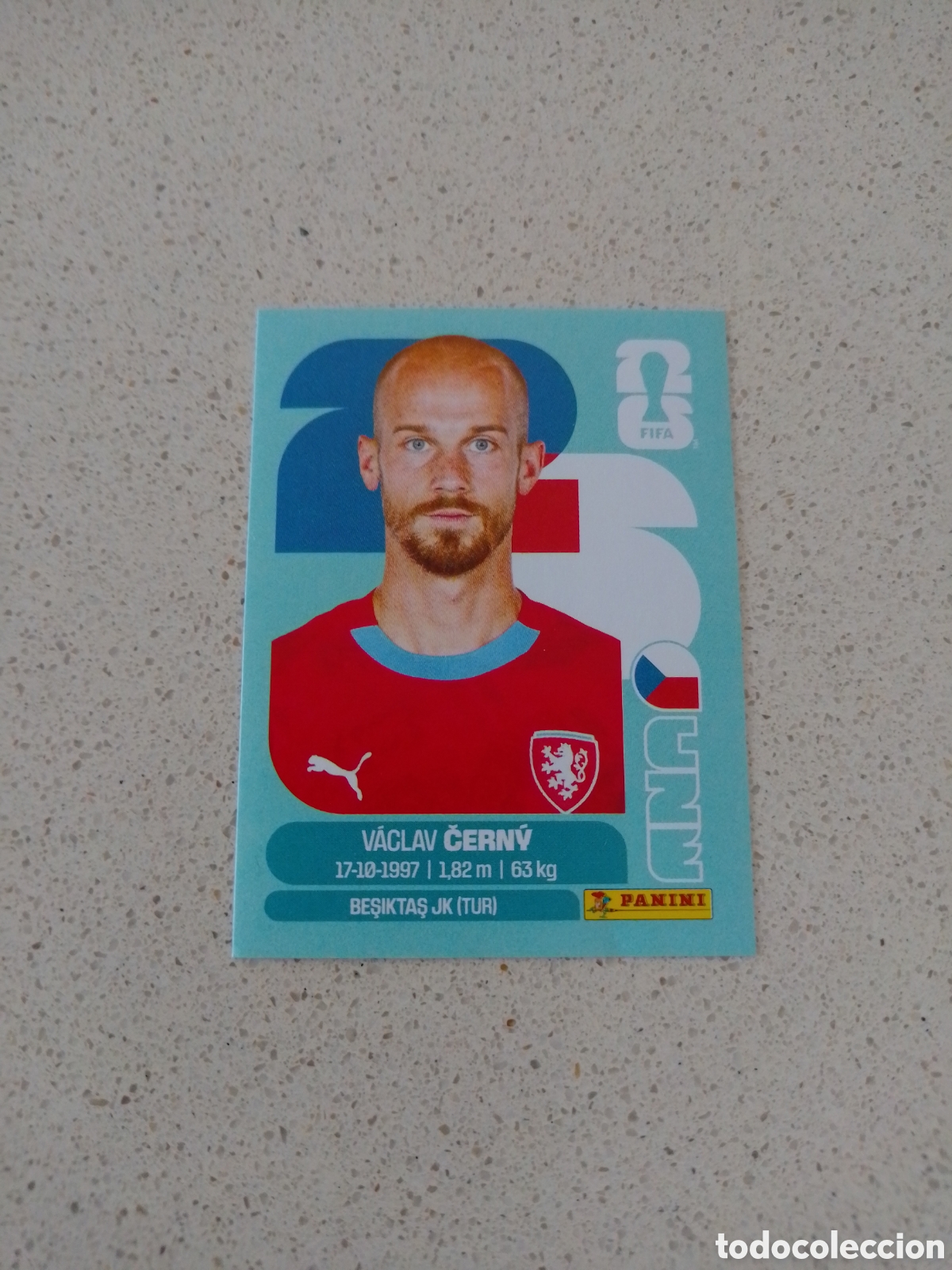 Cromos de f&uacute;tbol: CROMO NUMERO 18 CERNY REPUBLICA CHECA. MUNDIAL 2026. PANINI.