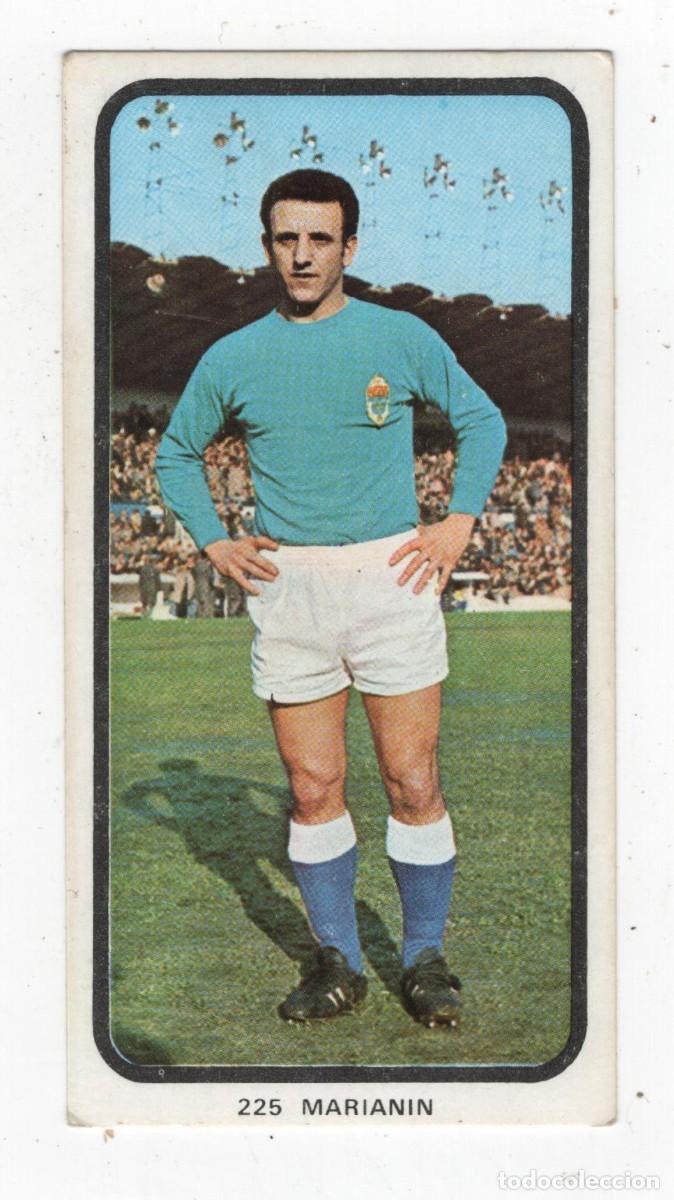 Cromos de f&uacute;tbol: OVIEDO C.F. MARIANIN CAMPEONATOS NACIONALES DE FUTBOL 1973-1974 MUY NUEVO. IMAGEN DE LAS DOS CARAS