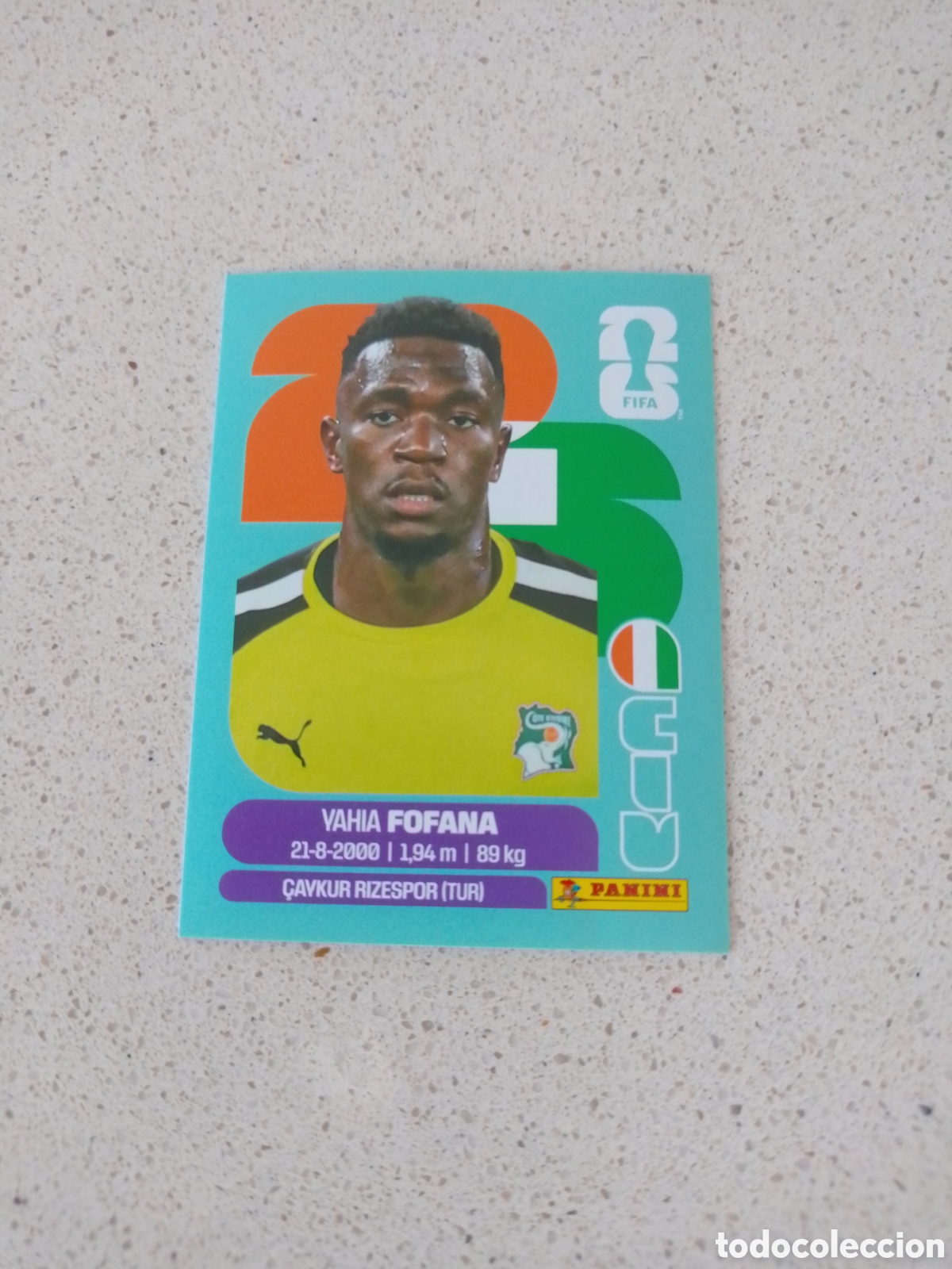 Cromos de f&uacute;tbol: CROMO NUMERO 2 FOFANA COSTA DE MARFIL. MUNDIAL 2026. PANINI.