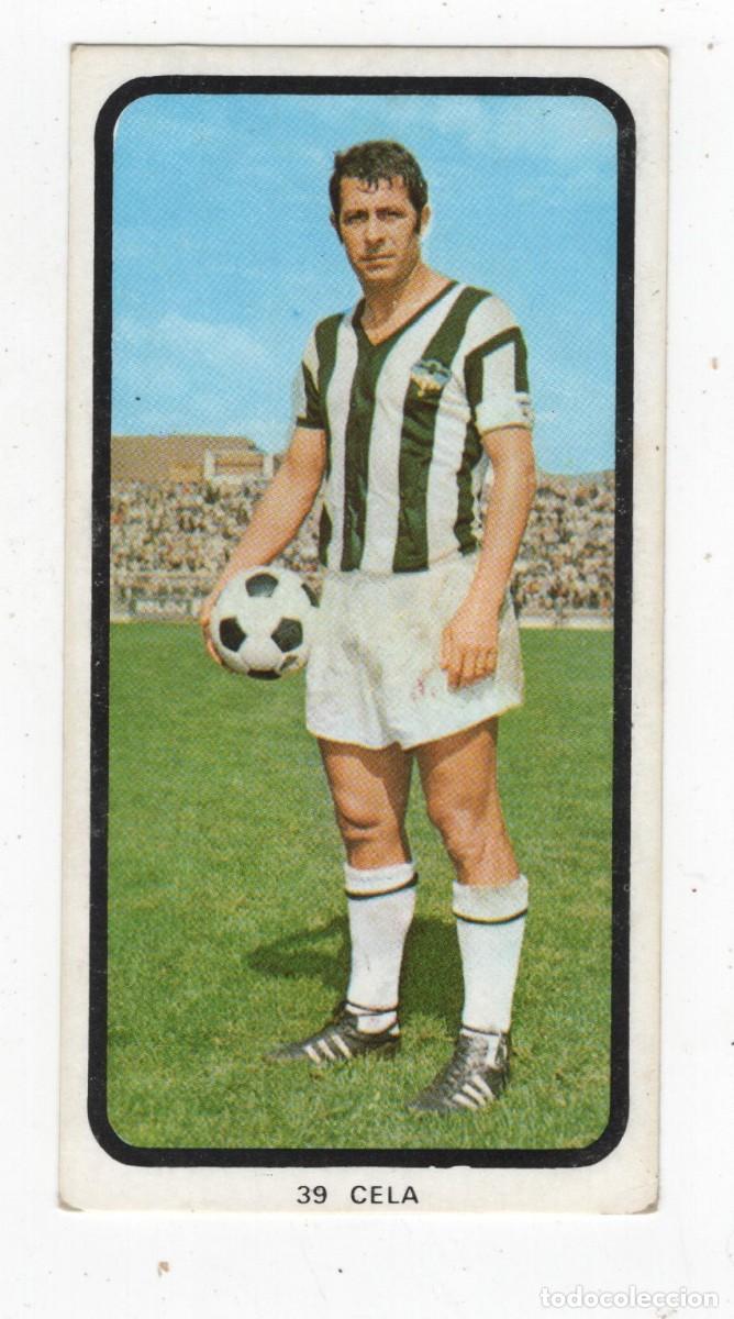 Cromos de f&uacute;tbol: CASTELLON C.F. CELA CAMPEONATOS NACIONALES DE FUTBOL 1973-1974 MUY NUEVO. IMAGEN DE LAS DOS CARAS