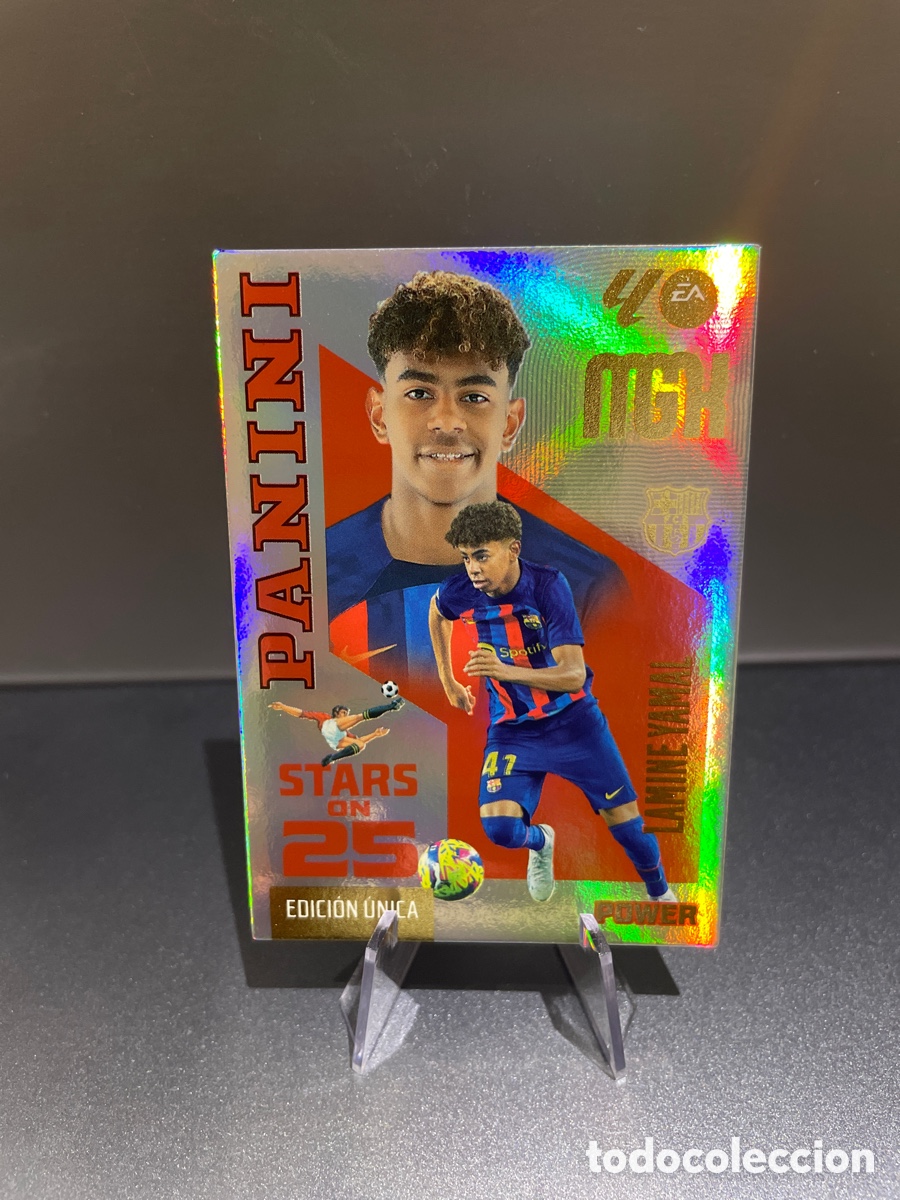 Fu&szlig;ball-Sticker: Lamine Yamal 449P Stars on 25 Edicion Unica MGK 2026-27 FC Barcelona Megacracks