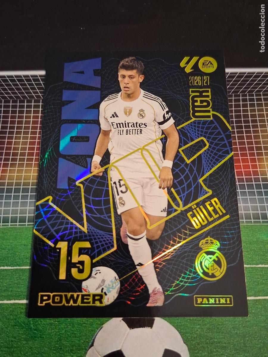 Cromos de f&uacute;tbol: GULER 396P REAL MADRID ZONA VIP POWER CROMO MEGACRACKS LIGA FUTBOL 2026 2027 26 27