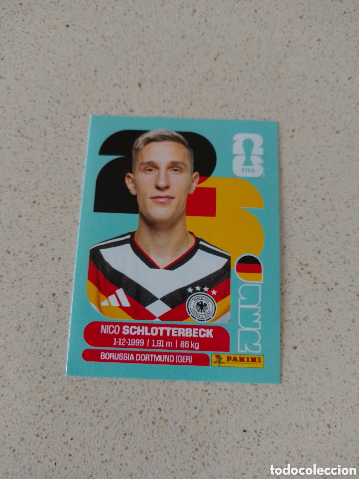 Cromos de f&uacute;tbol: CROMO NUMERO 5 SCHLOTTERBECK ALEMANIA. MUNDIAL 2026. PANINI.