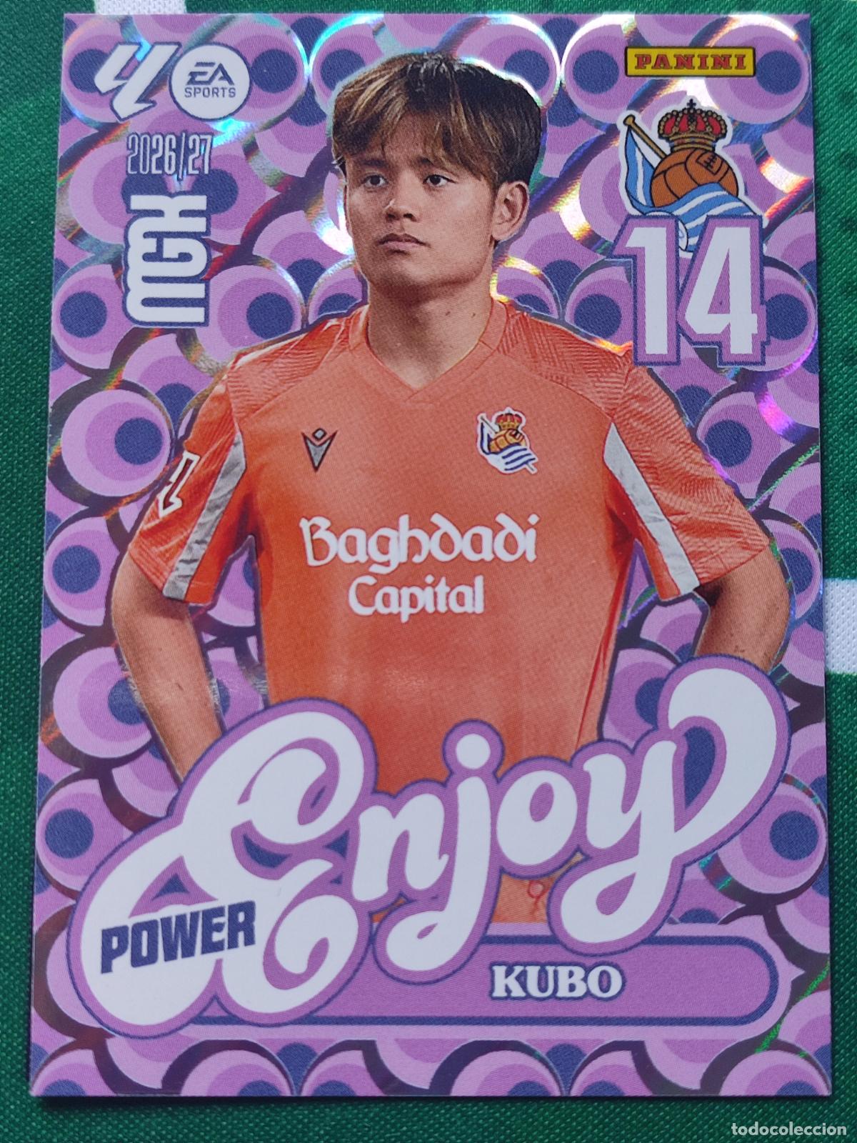 Fu&szlig;ball-Sticker: 384P Kubo Real Sociedad Enjoy MEGACRACKS 2026 2027 - 26 27 MGK