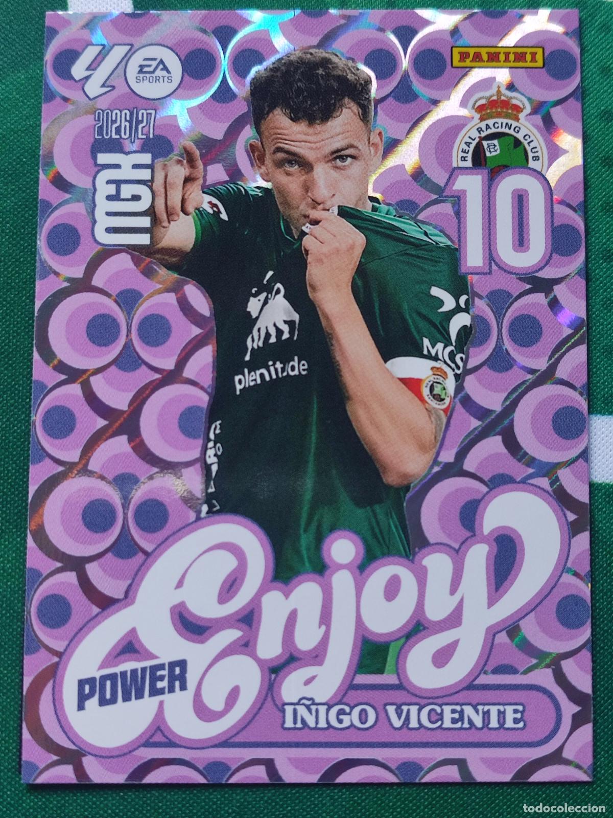 Fu&szlig;ball-Sticker: 383P &Iacute;nigo Vicente Racing de Santander Enjoy Power MEGACRACKS 2026 2027 - 26 27 MGK