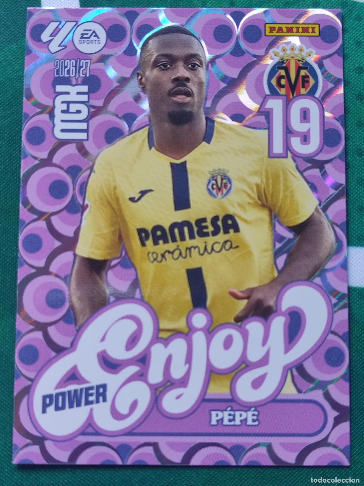 Fu&szlig;ball-Sticker: 386P P&eacute;p&eacute; Villarreal CF Enjoy Power MEGACRACKS 2026 2027 - 26 27 MGK
