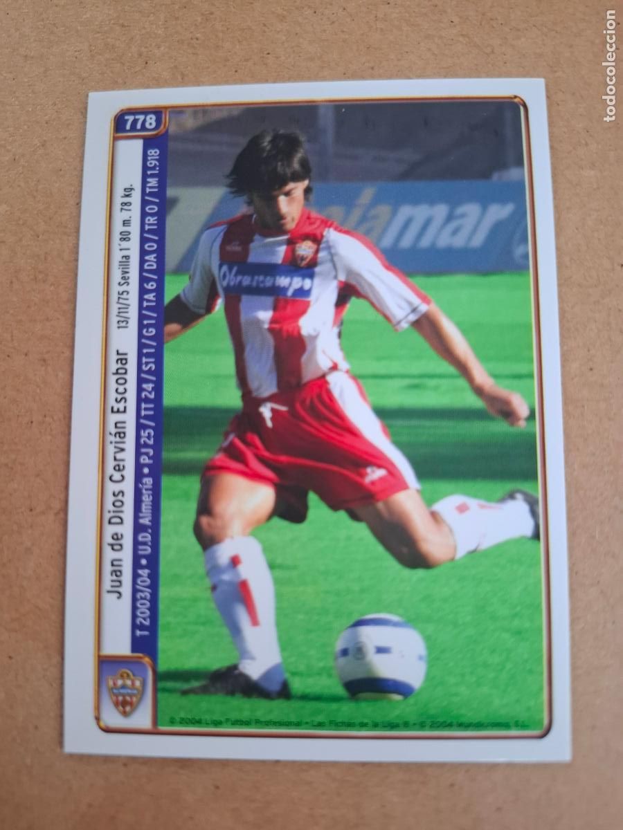 Cromos de f&uacute;tbol: MUNDICROMO 2004 2005 04 05 - 778 CERVI&Aacute;N / REBOSIO - U.D. ALMER&Iacute;A