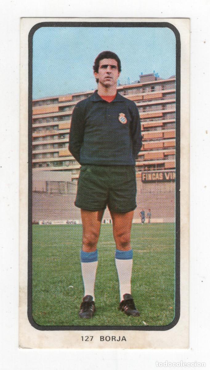 Cromos de f&uacute;tbol: R.C.D. ESMA&Ntilde;OL BORJA CAMPEONATOS NACIONALES DE FUTBOL 1973-1974 MUY NUEVO. IMAGEN DE LAS DOS CARAS
