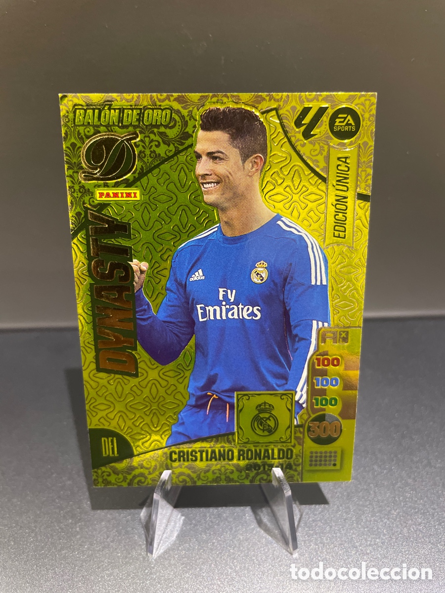 Fu&szlig;ball-Sticker: Cristiano Ronaldo Dynasty Edicion Unica Balon de Oro 2013-14 Panini Adrenalyn 2024-25 Real Madrid