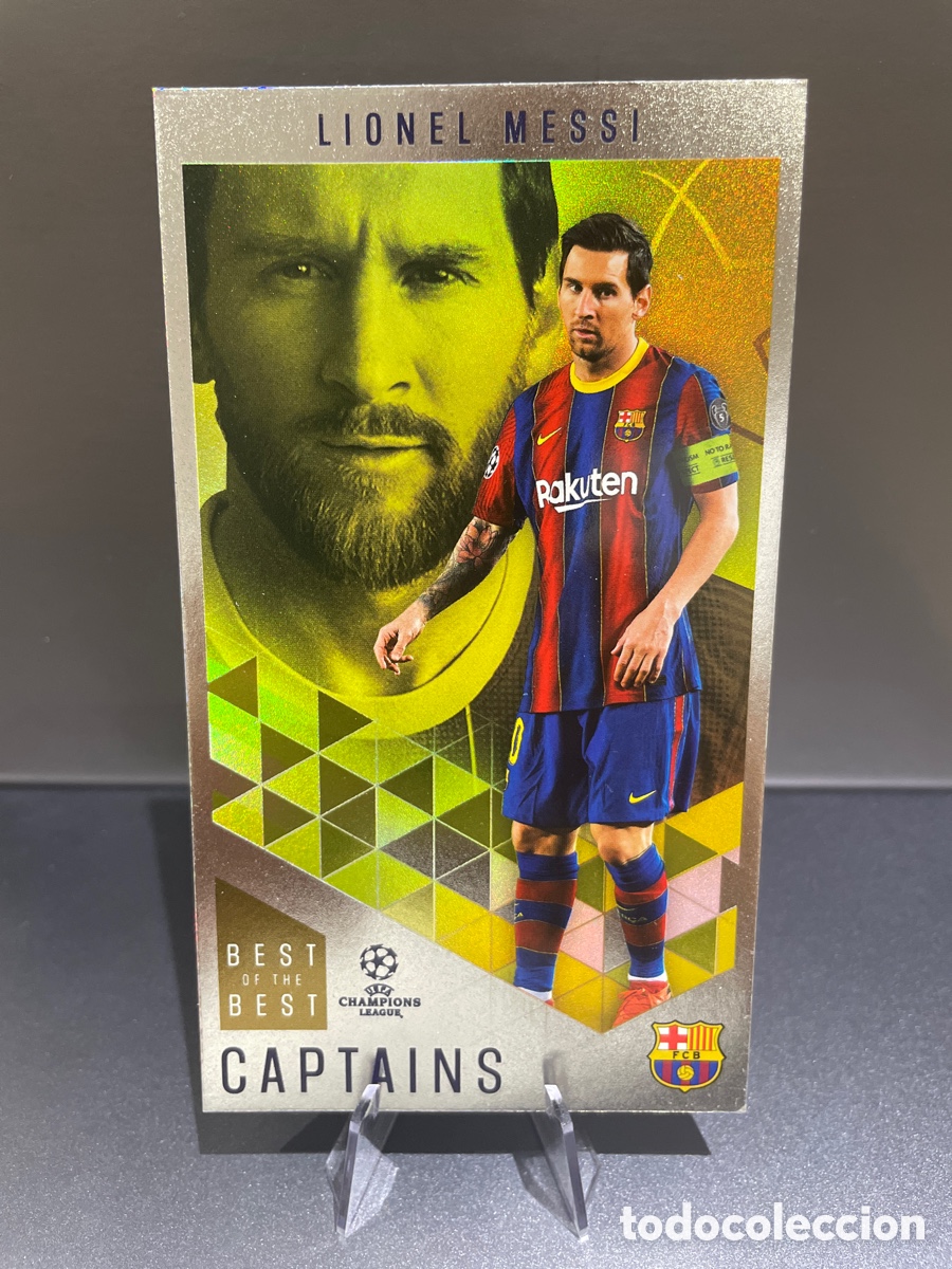 Fu&szlig;ball-Sticker: Messi 166 Captains Best of the Best UCL 2020-21 Topps FC Barcelona