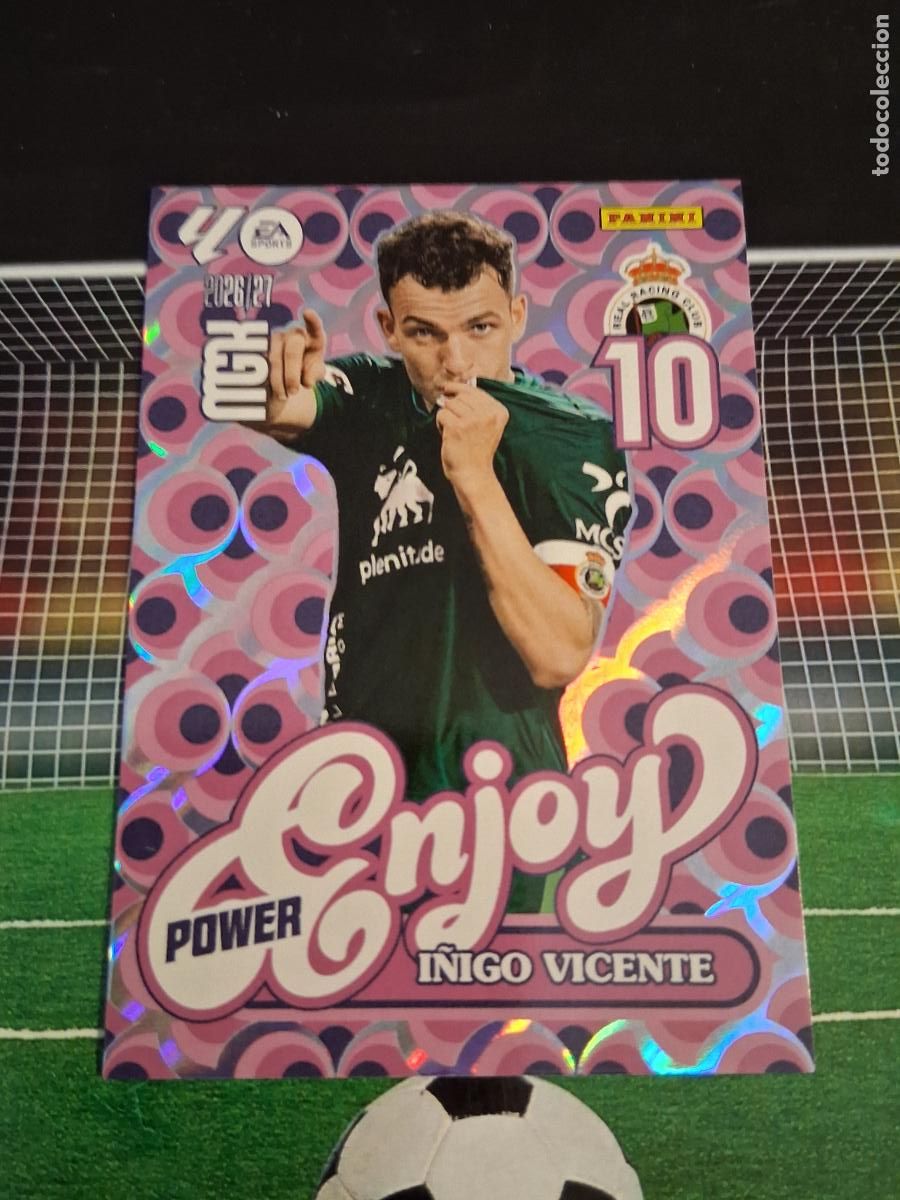Cromos de Futebol: 383P I&Ntilde;IGO VICENTE RACING DE SANTANDER ENJOY POWER CROMOS MEGACRACKS FUTBOL PANINI 2026 2027 26 27