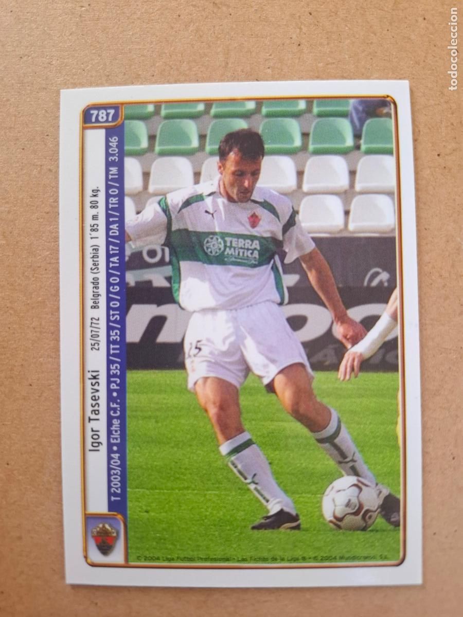 Cromos de Futebol: MUNDICROMO 2004 2005 04 05 - 787 TASEVSKI / MARTI - ELCHE CF