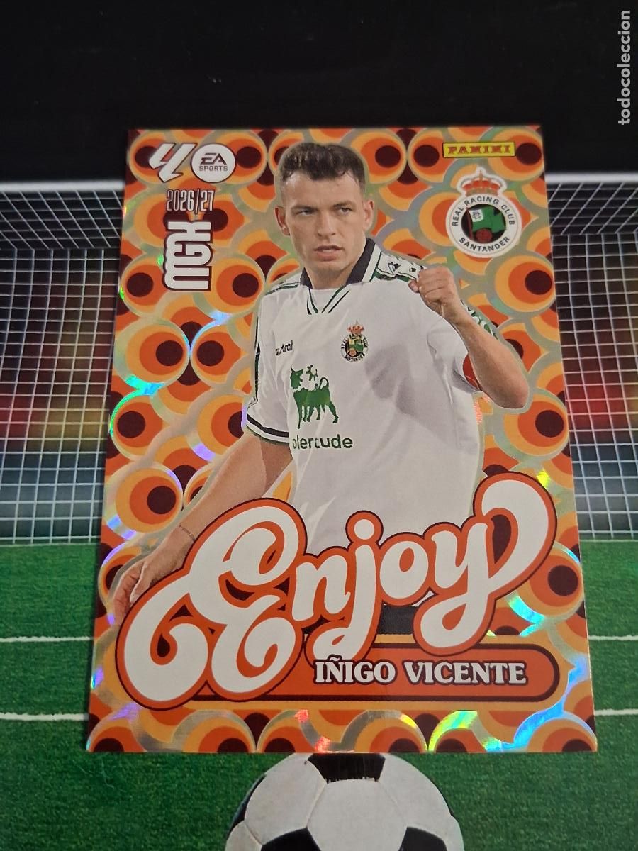 Cromos de Futebol: 383 I&Ntilde;IGO VICENTE RACING DE SANTANDER ENJOY CROMOS MEGACRACKS FUTBOL PANINI 2026 2027 26 27